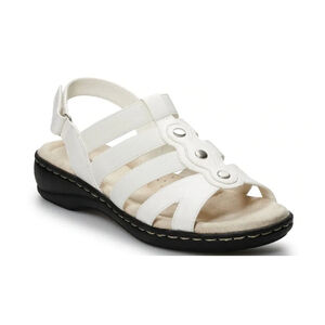 Croft & Barrow Women's Depot Strappy Comfort Sandals Off White Size 8
